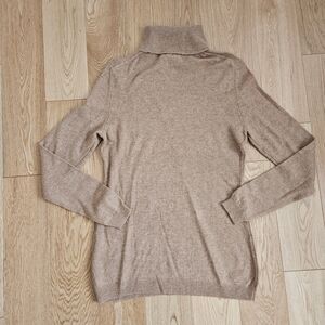 Charter Club Luxury Size M Camel Tan Cashmere Turtleneck Men's Sweater